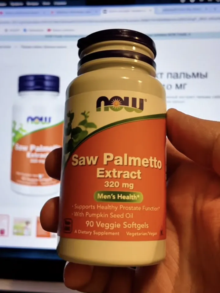 NOW Saw Palmetto Extract 320 мг — добавка, которую я принимаю курсами после пересадки волос